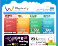 หน้าแรกของ www.wegethosting.com เว็บไซต์บริการจดโดเมน